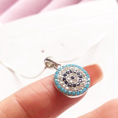 Cadena mandala turquesa