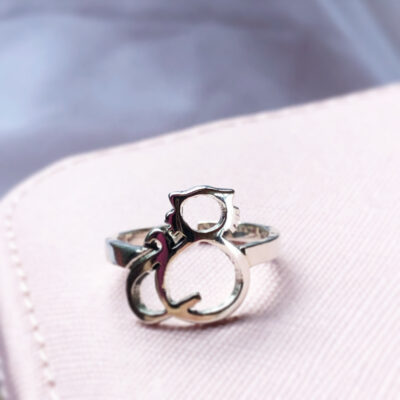 Anillo ajustable gato bigotes