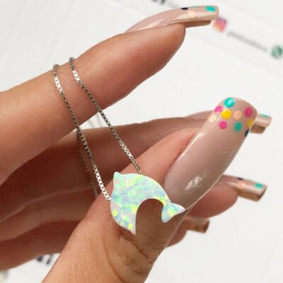 Cadena ópalo delfín