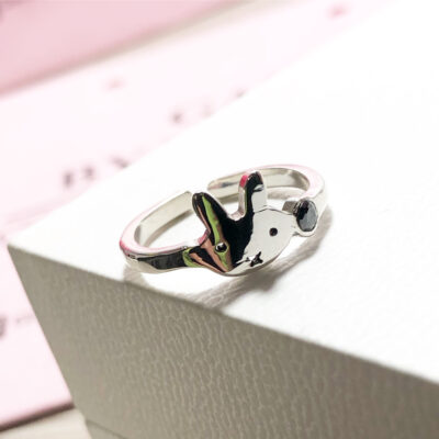 Anillo conejo con un zircòn