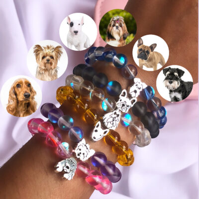 Pulsera Piedra Lunar X Sarta Raza Estándar