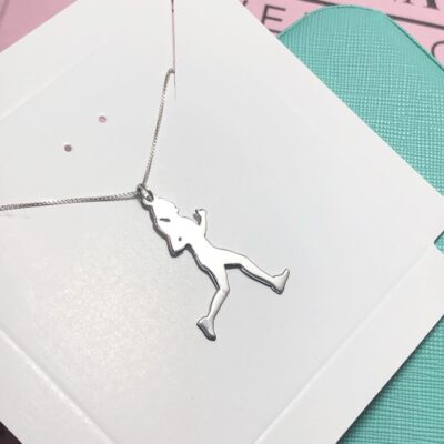 Cadena silueta atleta