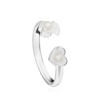 Anillo Osito Corazón Graduable