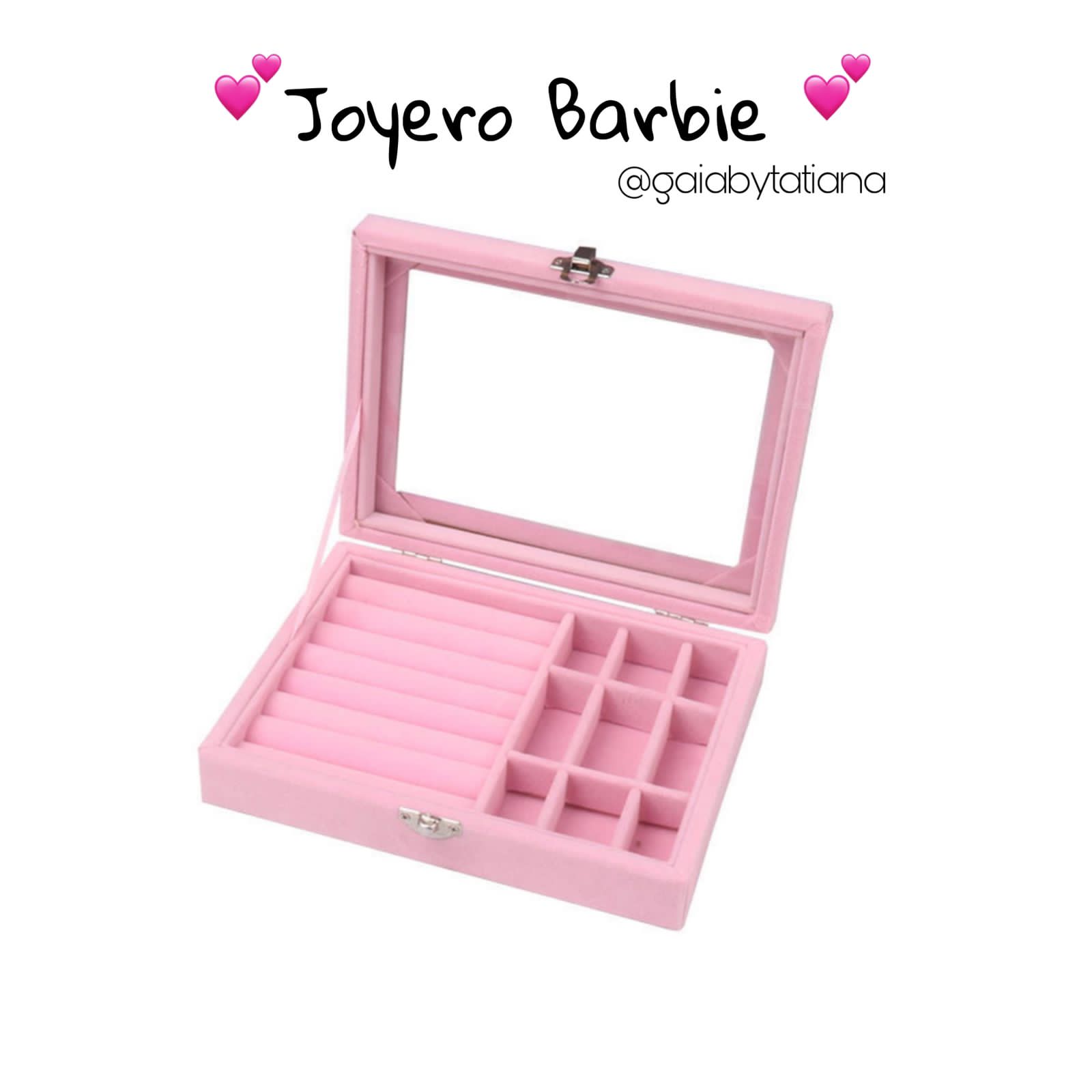 Parure Bijoux Barbie - Collier & Bracelets Strass - Dans Boîte Cadeau 16x3,5x10 Cm