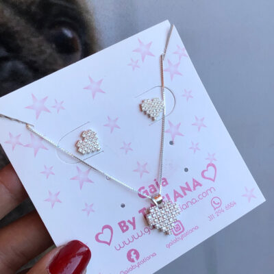 Sets Corazón Mini Circonitas